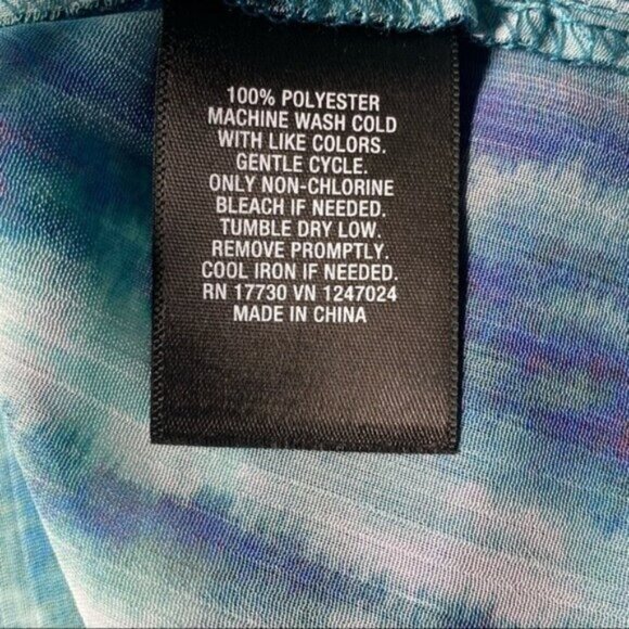 Messino Women's Semi-Sheer Multi-Colored Blouse Size XXL - Picture 12 of 12